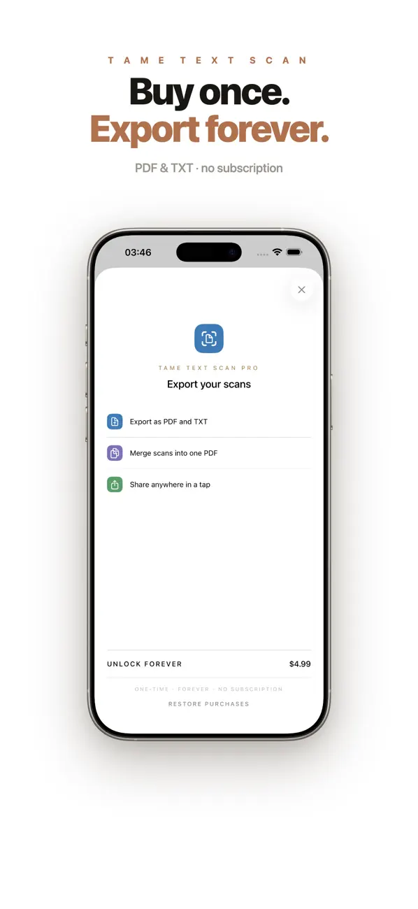 Screenshot #3 pour TAME Text Scan