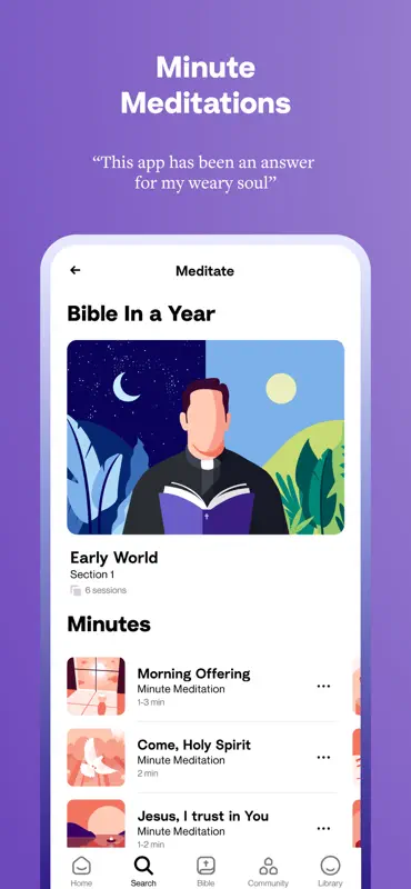 Hallow: Prayer & Meditation screenshot 6 of 9