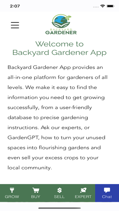 Screenshot 2 of Backyard Gardener App