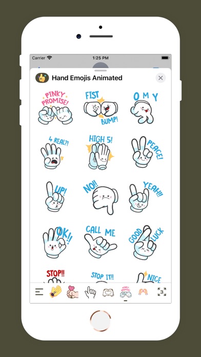 Screenshot #3 pour Hand Emojis Animated