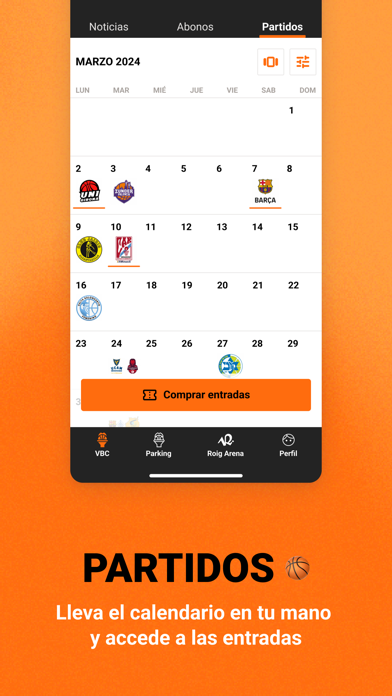 Valencia Basket App Screenshot