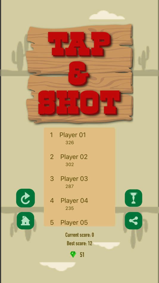 #6. Tap & Shot - Gun Shooting Game (iOS) 由: Ibrahim Eminovic