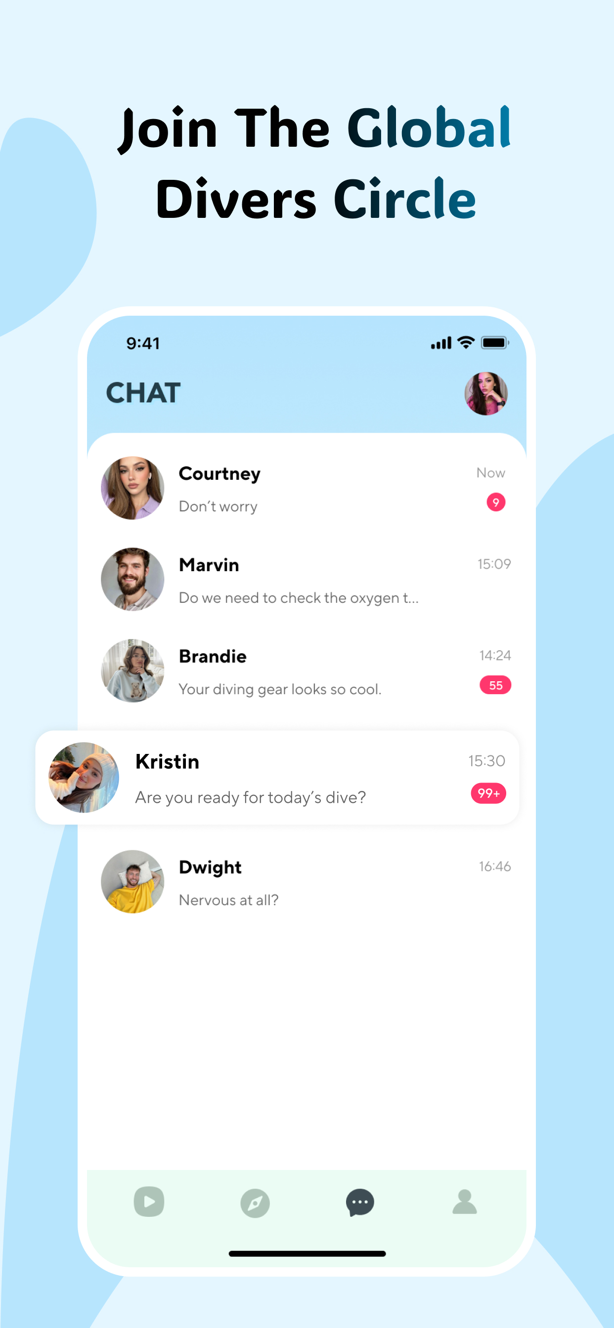 Sleek: Online Social & Diving screenshot 4