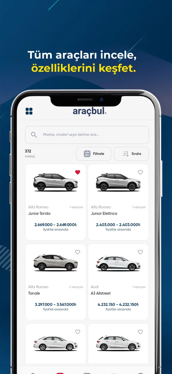#2. Araçbul (iOS) Ved: Webformans