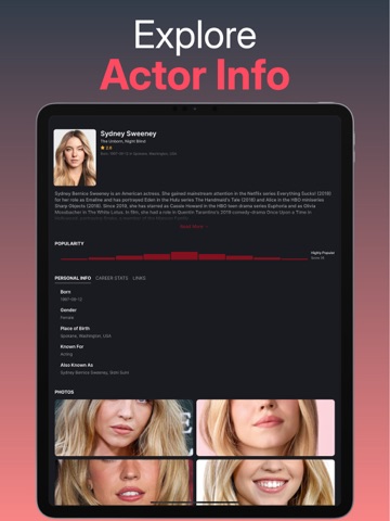 Movie Tracker & Finder - Movra iPad screenshot