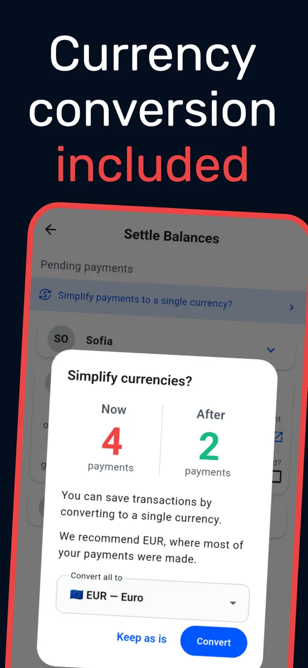 Screenshot #3 pour Settlify - Split group bills