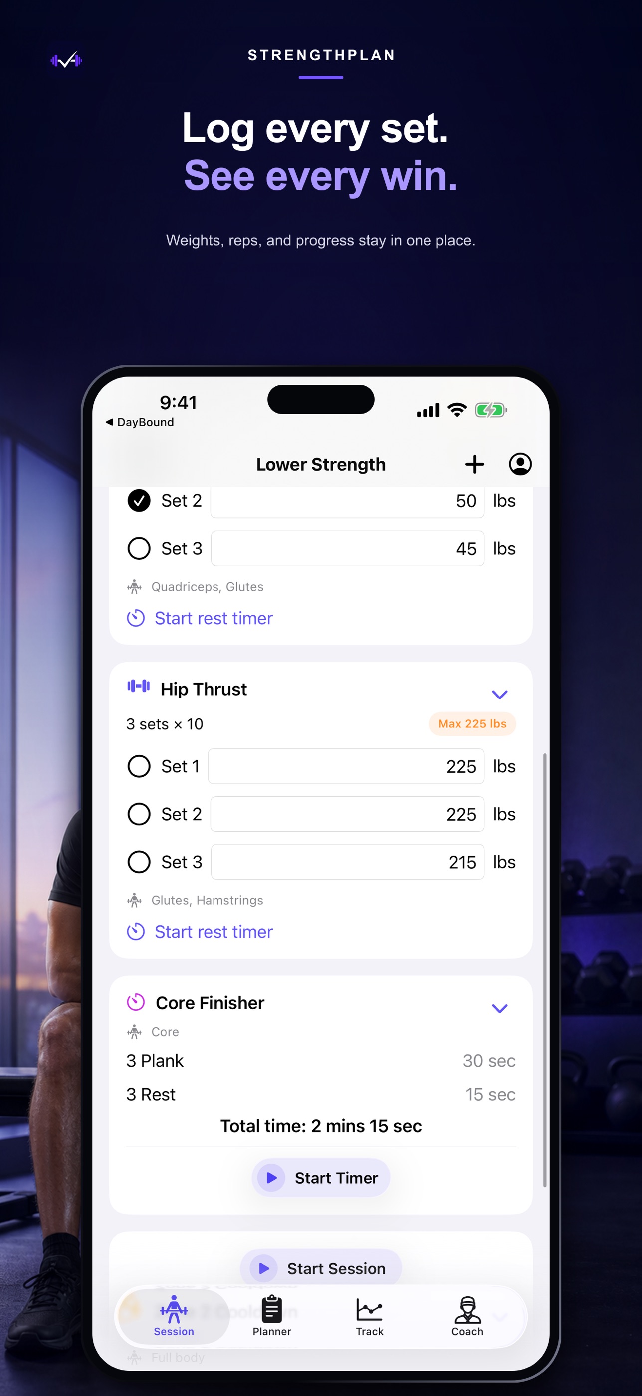Screenshot 2 of StrengthPlan: Workout Tracker