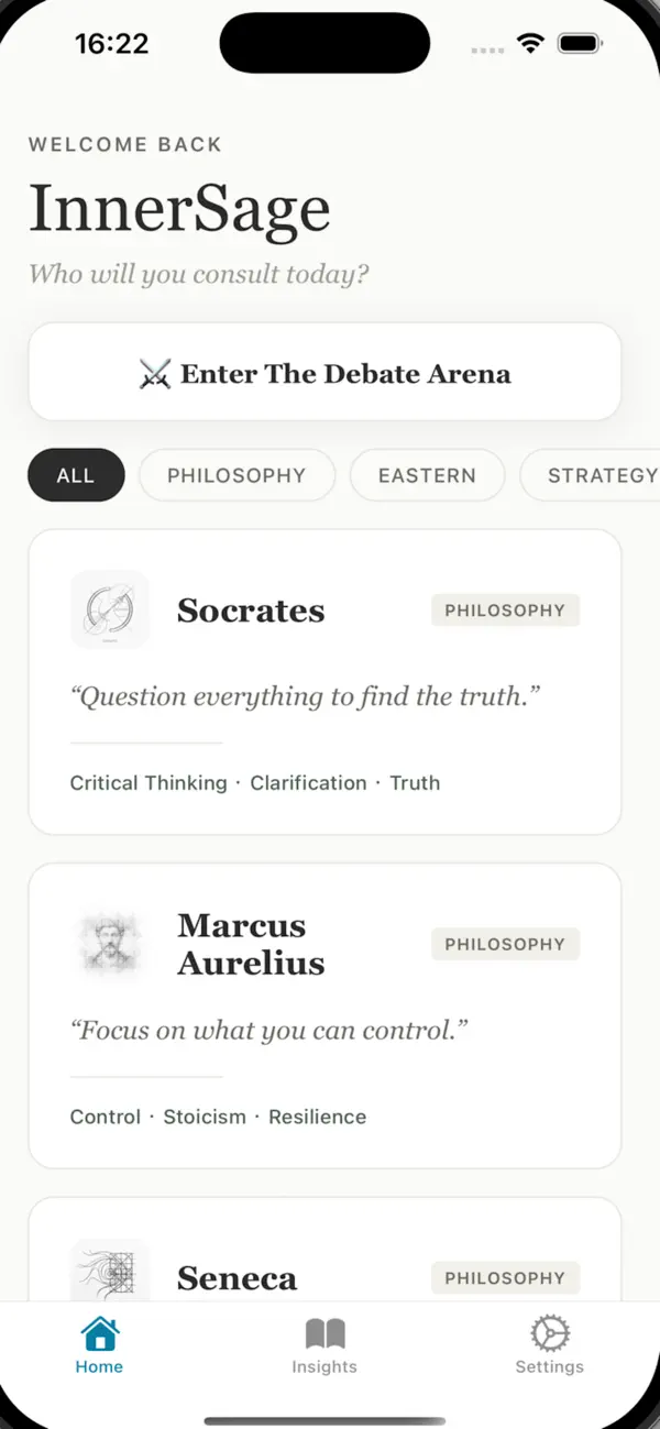 Screenshot #1 pour Inner Sage Talk