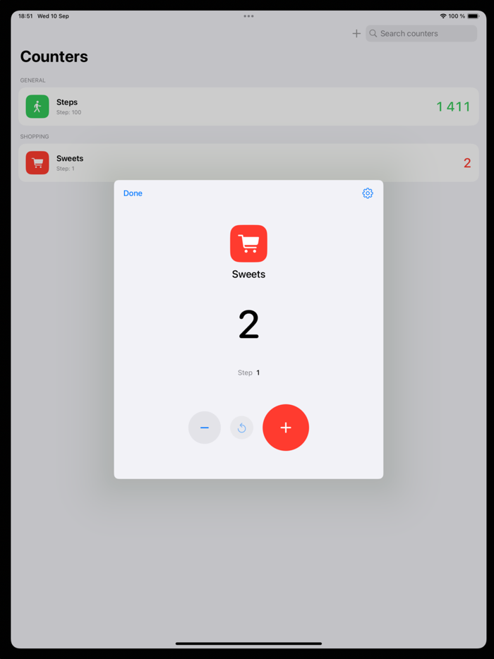 Simplified Tally Counter