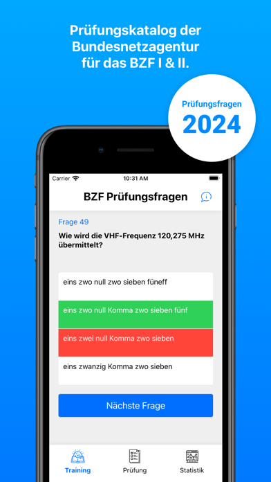 BZF Prüfungsfragen Screenshot