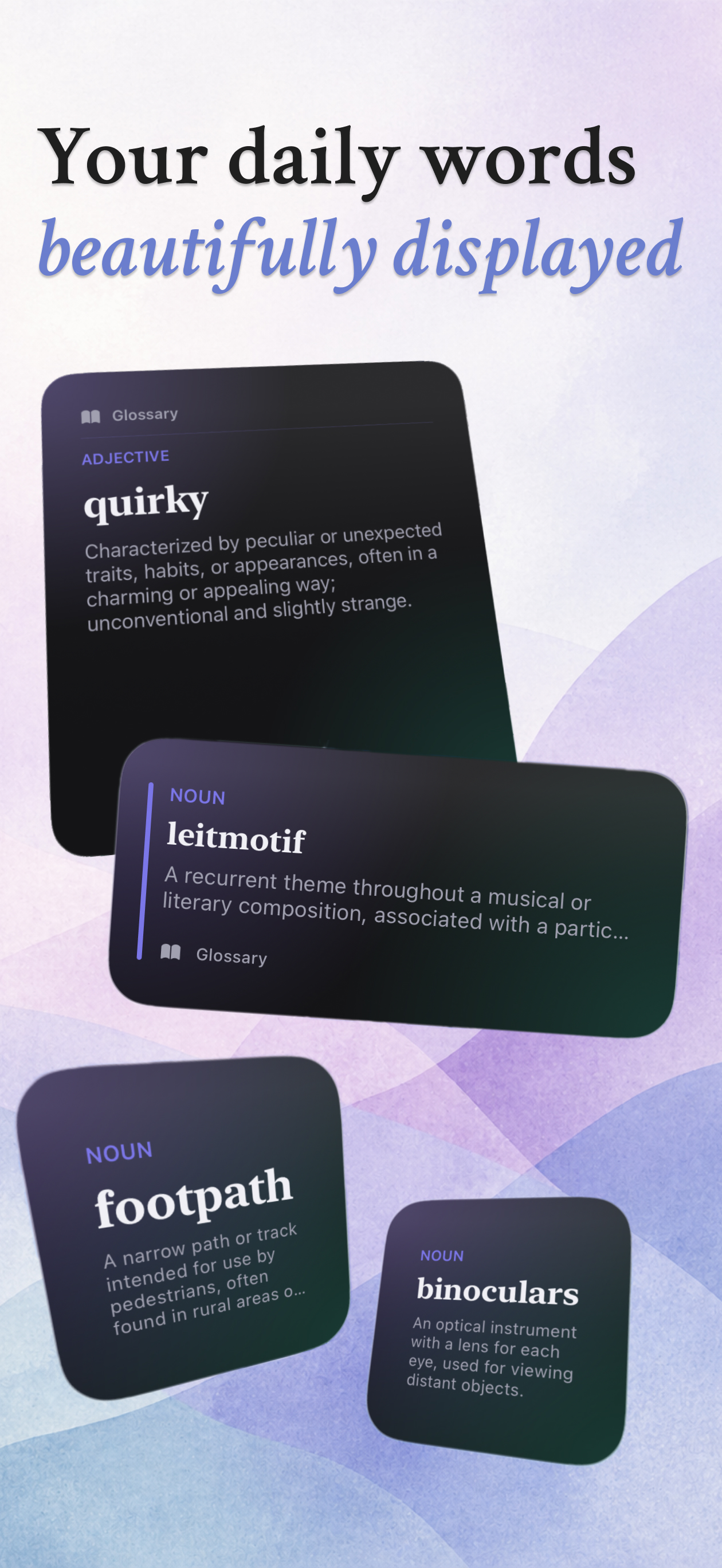 Glossary: Daily Vocabulary