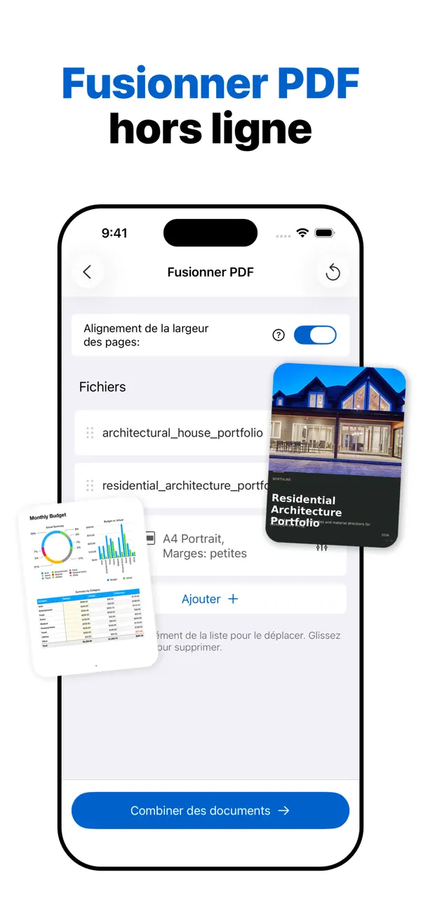 Screenshot #1 pour Pdf combiner - Fusionner PDF