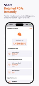 Concrete Volume Calculator Pro screenshot