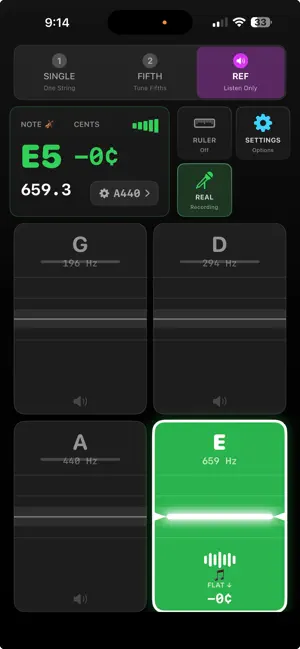 ViolinTuner - Fifths Tuning screenshot 4