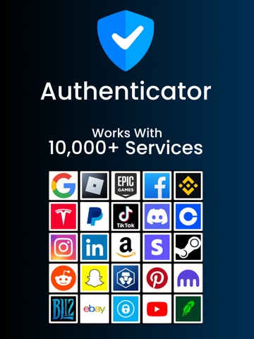 Authenticator App 2FA OTP Auth iPad screenshot
