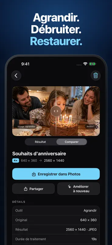 Améliorer Photo: IA Upscaler screenshot 1 of 7