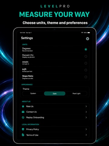 Level Tool - LevelPro iPad screenshot