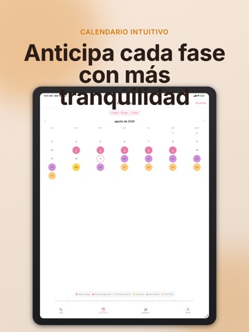 Lunea: Period Tracker iPad screenshot