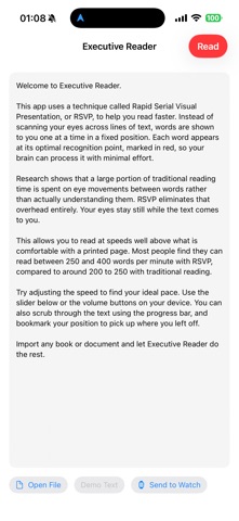 Executive Reader screenshot