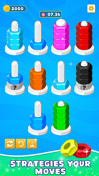 Nuts Color Bolts: Sorting Game Screenshot