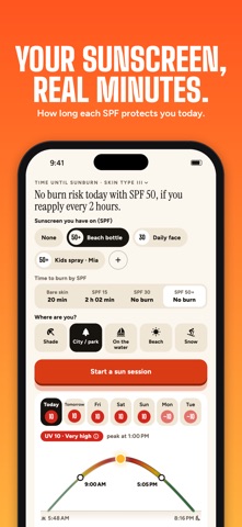 Skinclock: UV Index & SPF screenshot 3