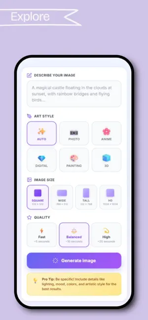 Napkin AI - Image Generator iPhone screenshot 5