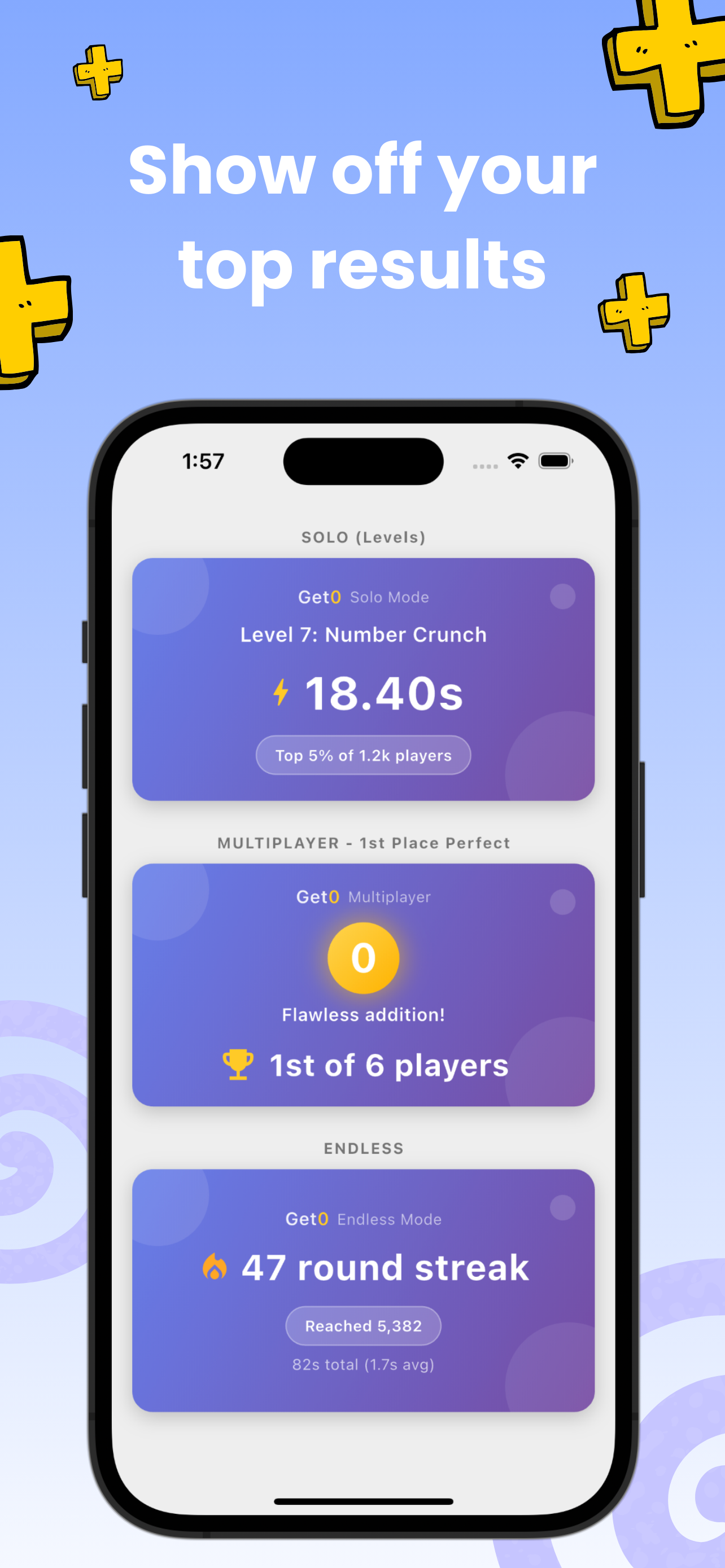Get0 - Quick Mental Math Game