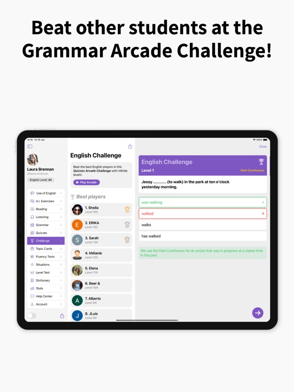 Use of English PRO iPad screenshot 8 - Education app