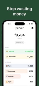 Parker: Expense Tracker Budget screenshot