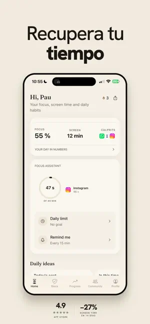 Breathly - Screen Time Control screenshot 1