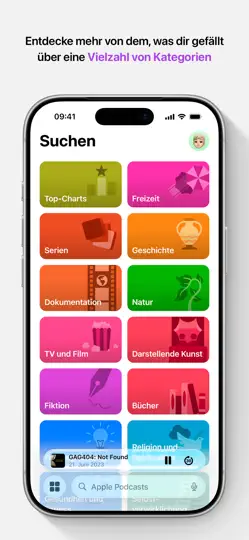 Screenshot von Apple-Podcasts auf dem iPhone 3