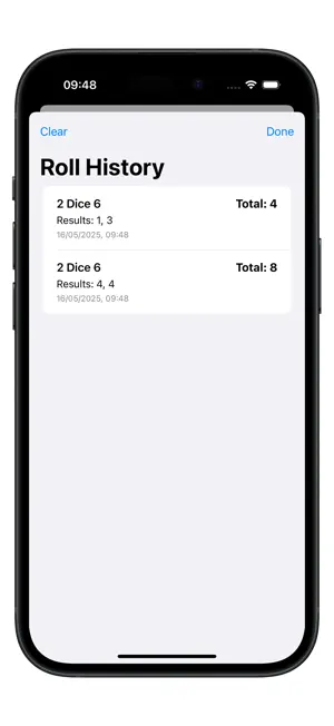 Dice Roller Multi screenshot 2
