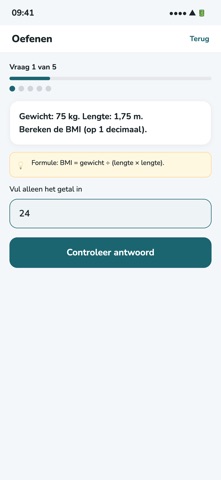 RekenZorg - Medisch Rekenen iPhone screenshot