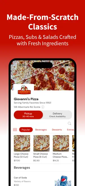 Giovanni's Pizza Scotia screenshot 2