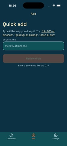 Thimp: Net Worth Tracker screenshot