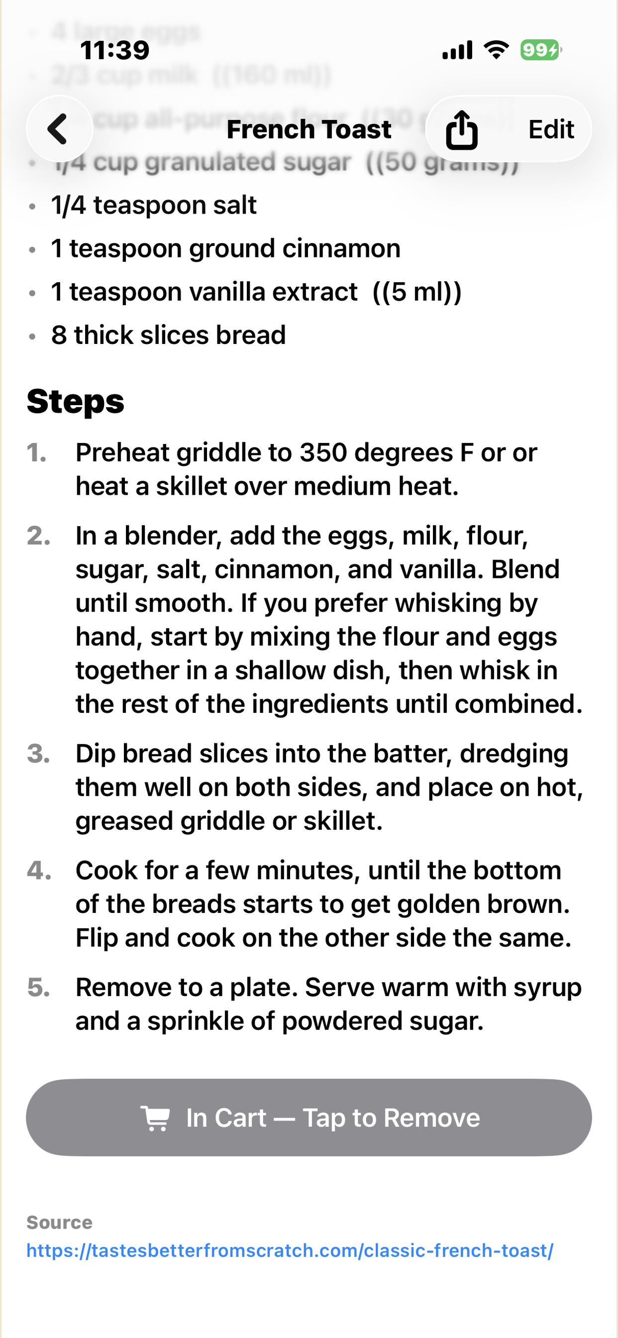 Recipe Catcher screenshot 6