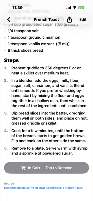 Recipe Catcher Screenshot 6 of 8