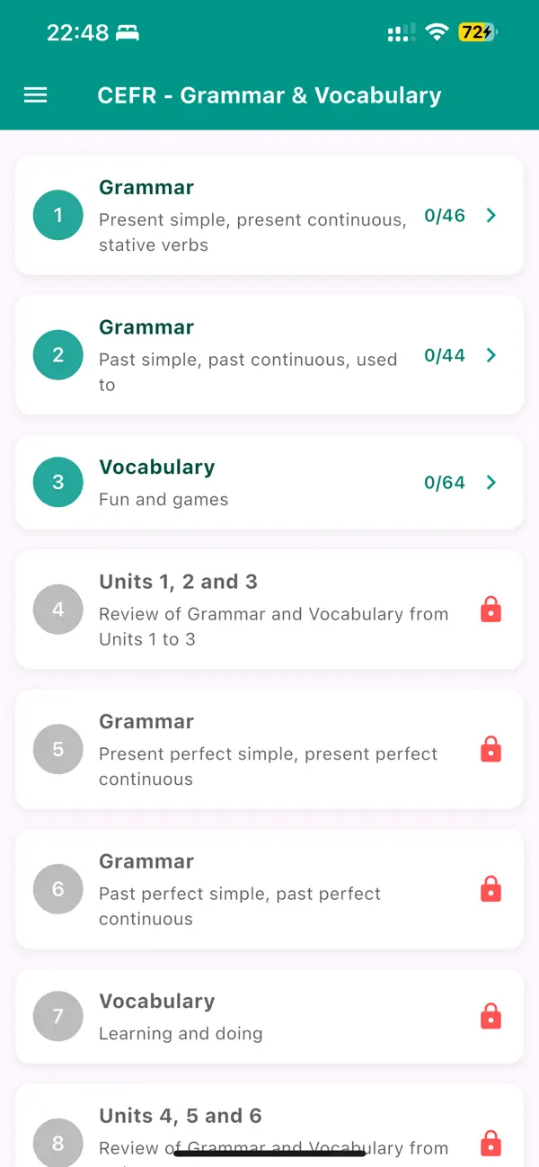 Screenshot #1 pour CEFR Prep