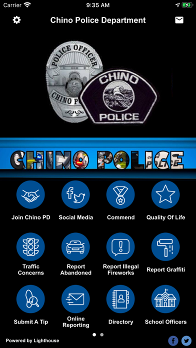 Chino Police Department Screenshot