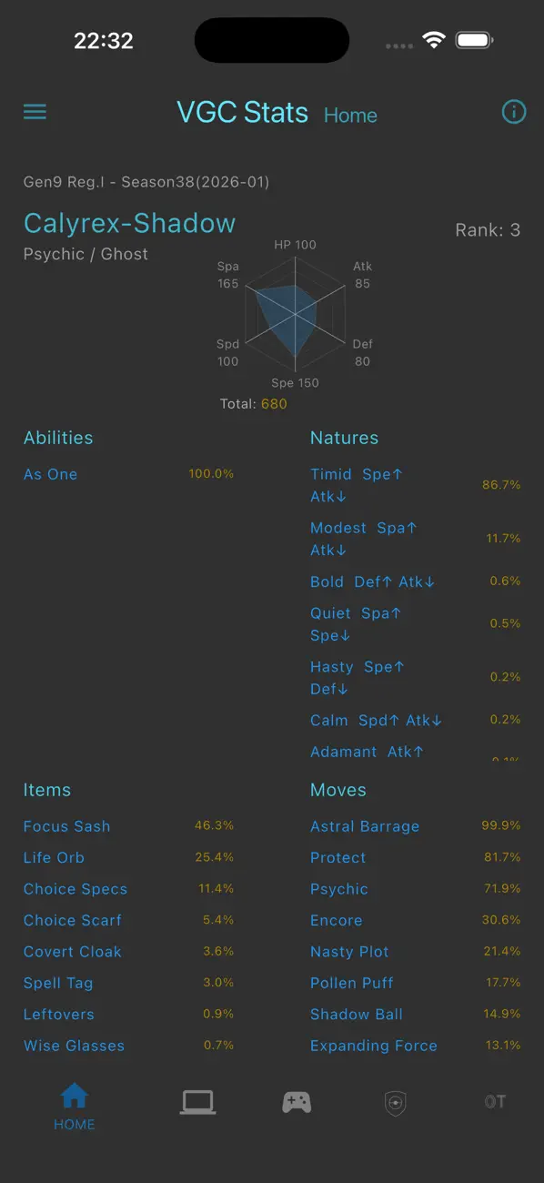 #3. VGC Stats (iOS) โดย: Feng Wang