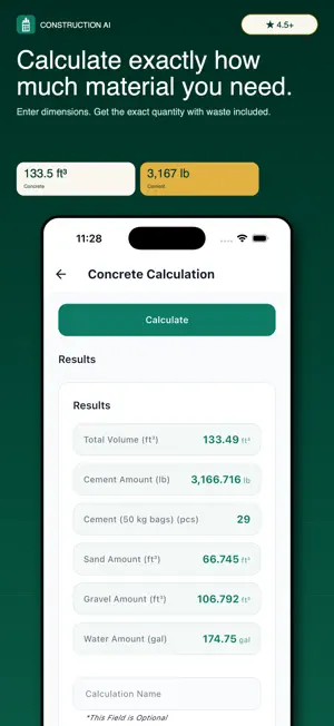 Construction Calculator Al - screenshot 1