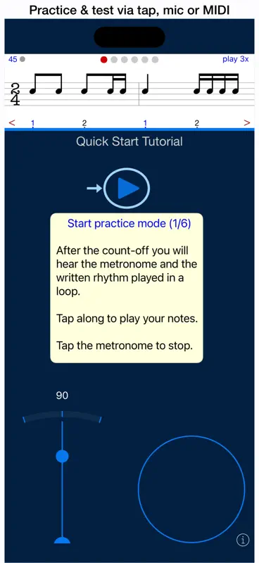Rhythm Sight Reading Trainer screenshot 3 of 10
