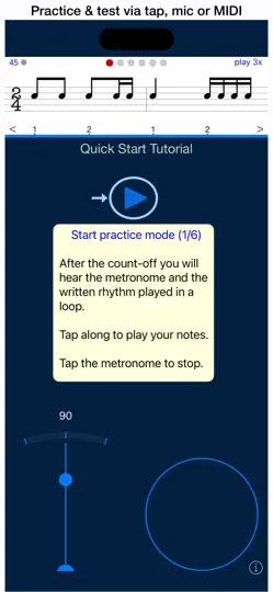 Capture d'écran de Rhythm Sight Reading Trainer sur iPhone 3