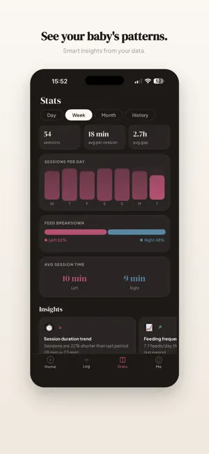 Nourish - Feed & Sleep Tracker screenshot 3
