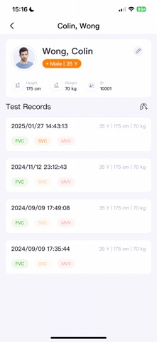 vhSpirometer Screenshot 1 of 3