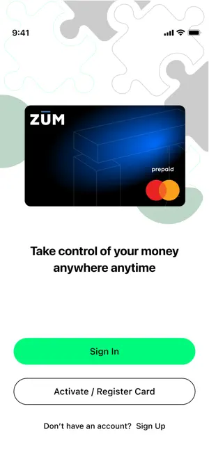 Zum Prepaid Card Application screenshot 2