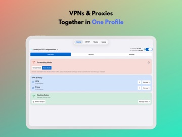 MintFlow: VPN и захват HTTPS iPad screenshot 1