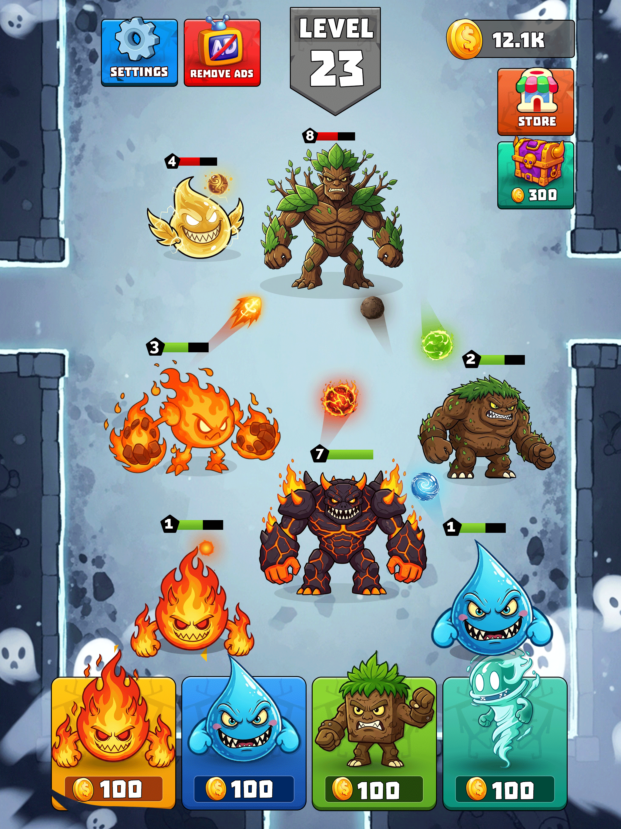 Elemental Merge : Monster Game screenshot 8