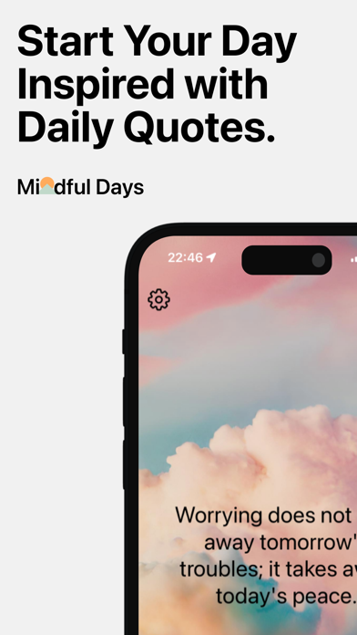 Mindful Days - Peace & Quotes Screenshot