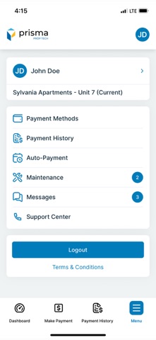 Prisma Resident Portal Screenshot 4 of 5
